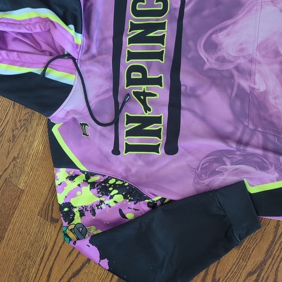 Berserk Purple/Black/Yellow Pullover Hoodie A Rod/J Rod Oversized Graphic Sz XXL - Picture 4 of 11